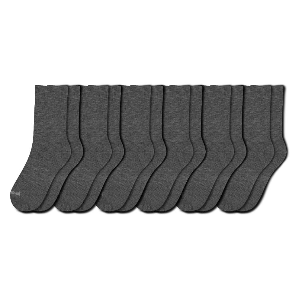 6 Pack - Men's Light-Weight Crew Pacas Socks - Image 19