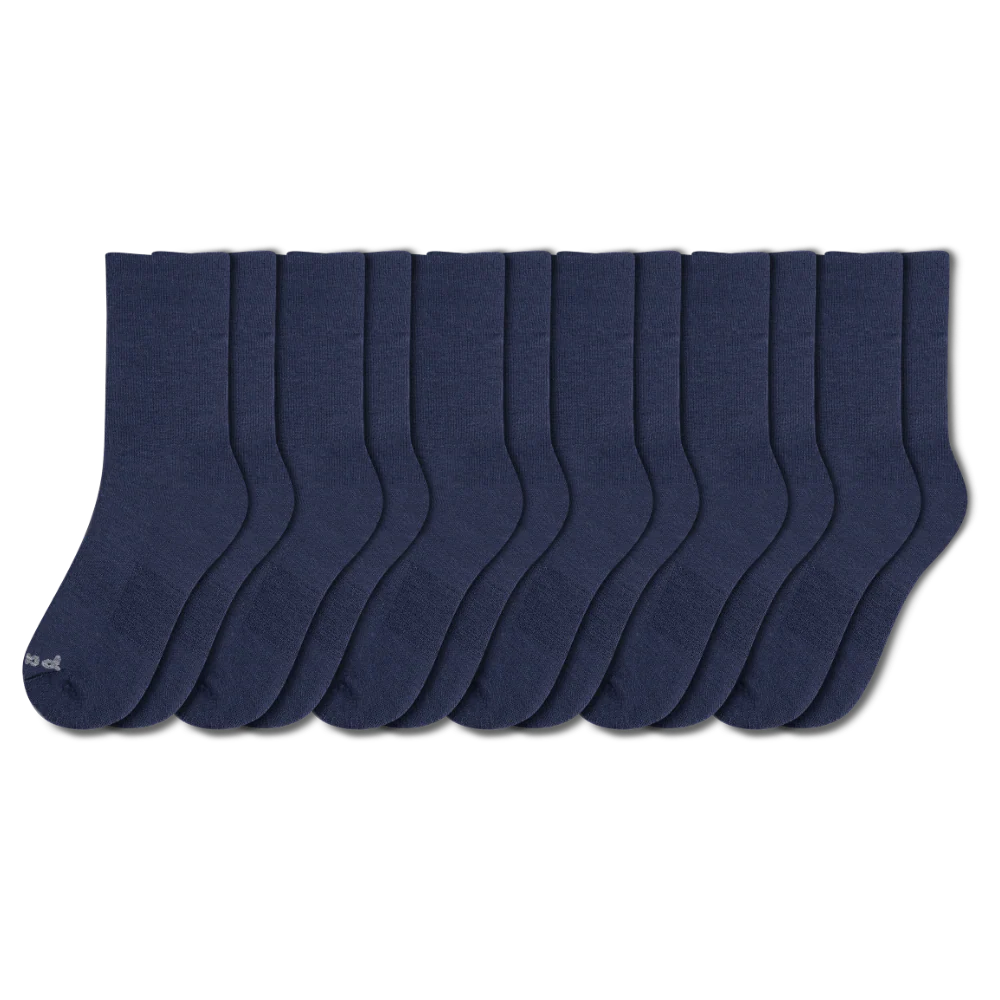 6 Pack - Men's Light-Weight Crew Pacas Socks - Image 21