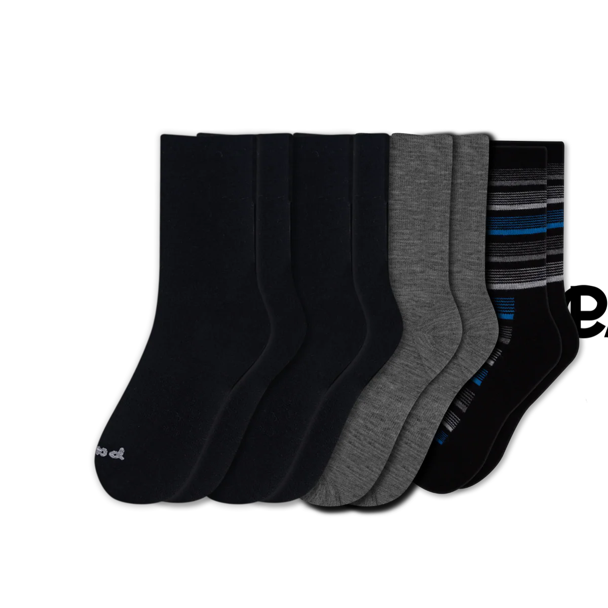 6 Pack - Men's Light-Weight Crew Pacas Socks - Image 36
