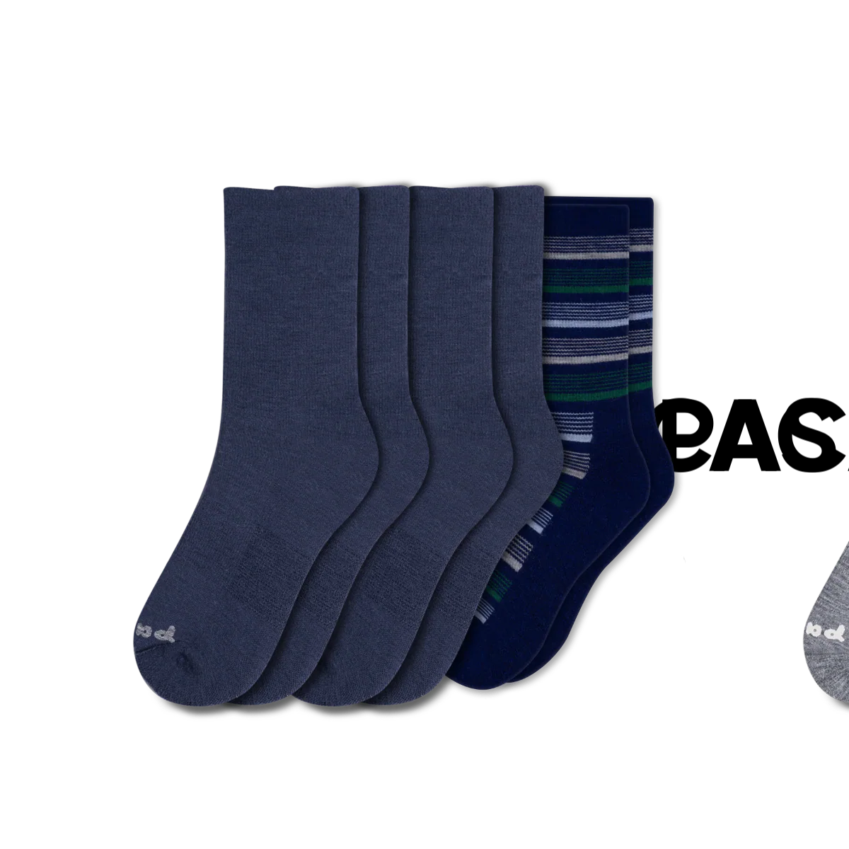 6 Pack - Men's Light-Weight Crew Pacas Socks - Image 37
