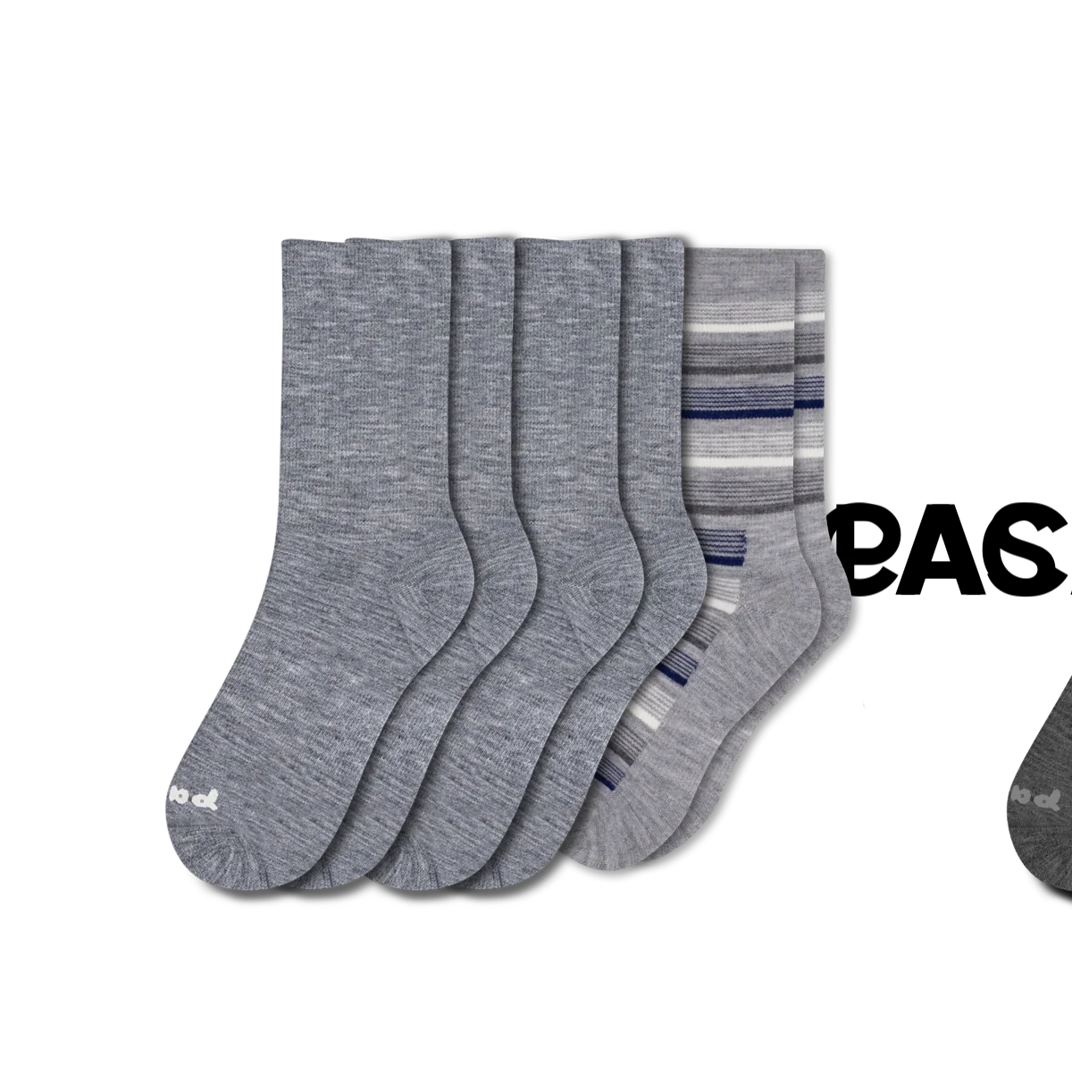6 Pack - Men's Light-Weight Crew Pacas Socks - Image 39