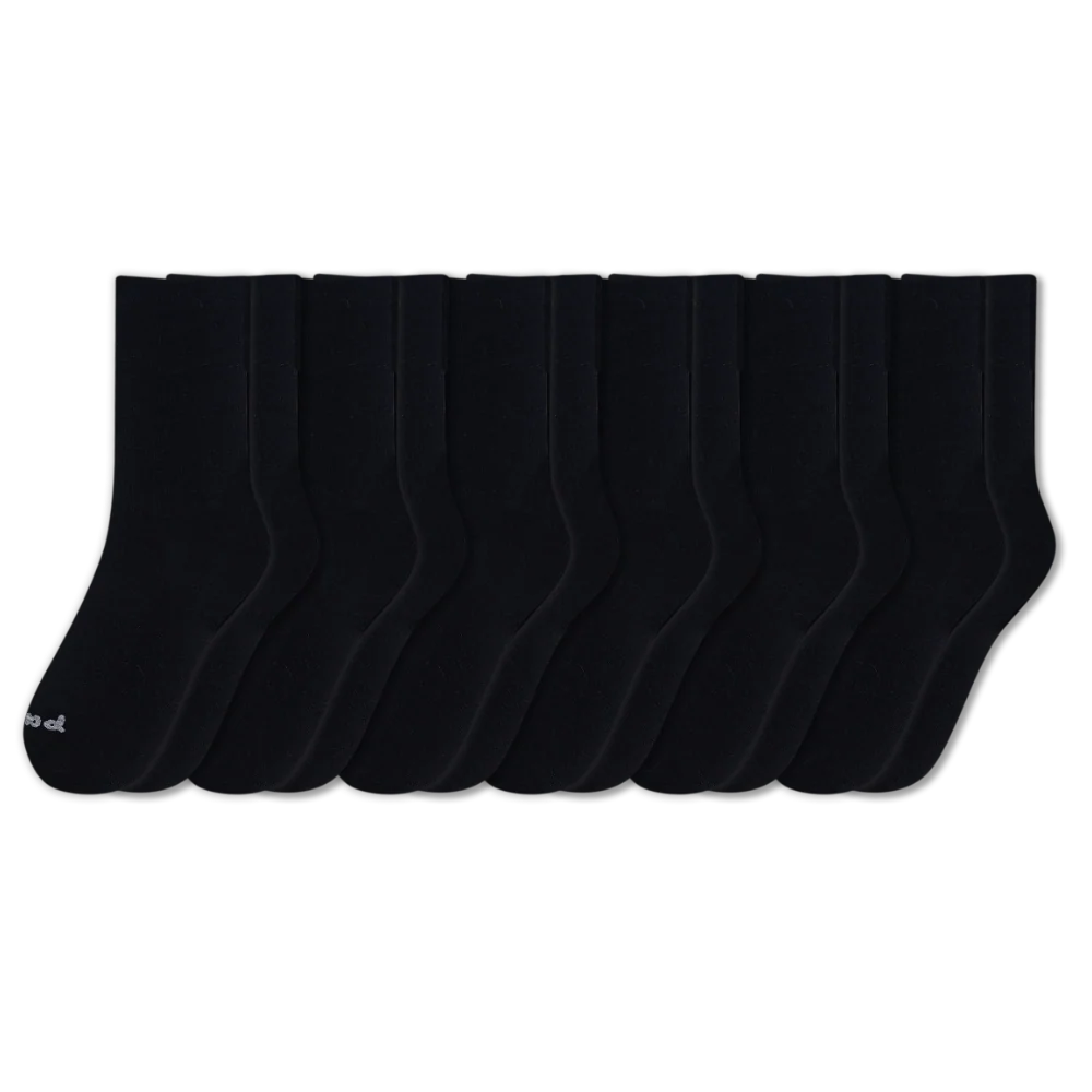 6 Pack - Men's Light-Weight Crew Pacas Socks - Image 5