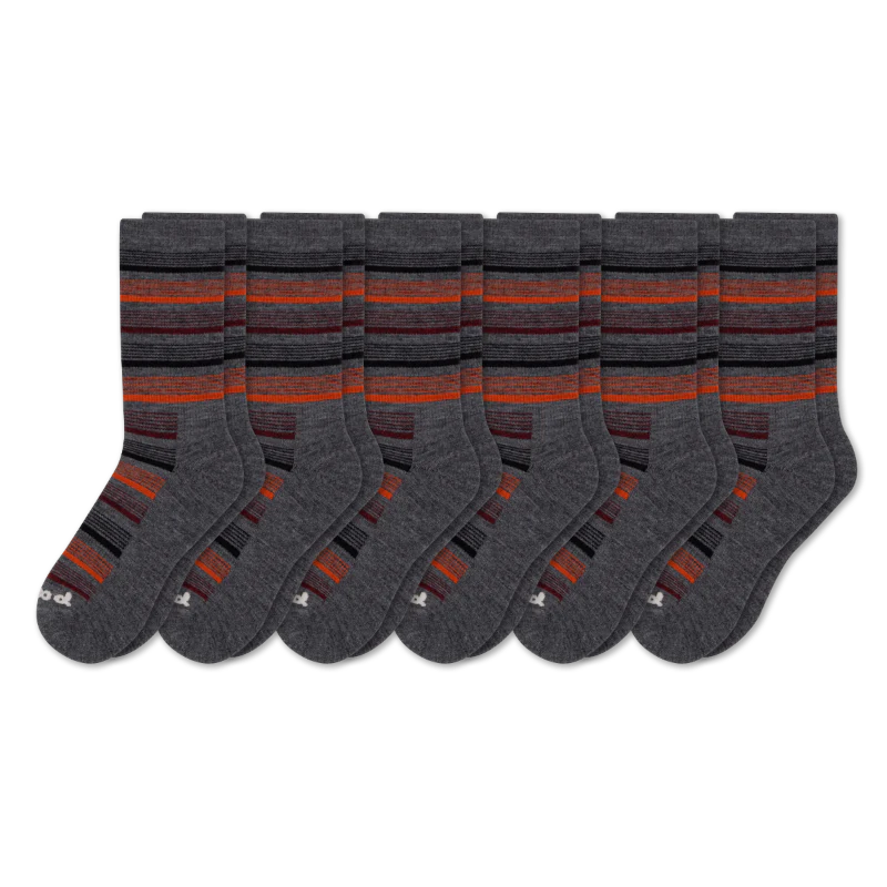 6 Pack - Men's Light-Weight Crew Pacas Socks - Image 68