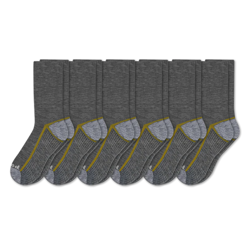 6 Pack - Men's Light-Weight Crew Pacas Socks - Image 73