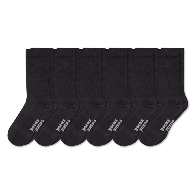 6 Pack - Men's Light-Weight Crew Pacas Socks - Image 74