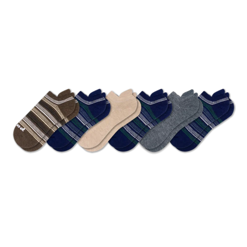 6 Pack - Men's Low Cut Pacas Socks - Image 105