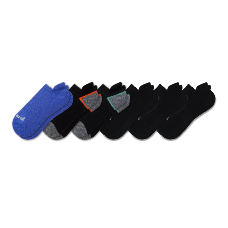 6 Pack - Men's Low Cut Pacas Socks - Image 110