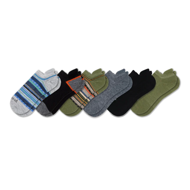 6 Pack - Men's Low Cut Pacas Socks - Image 114