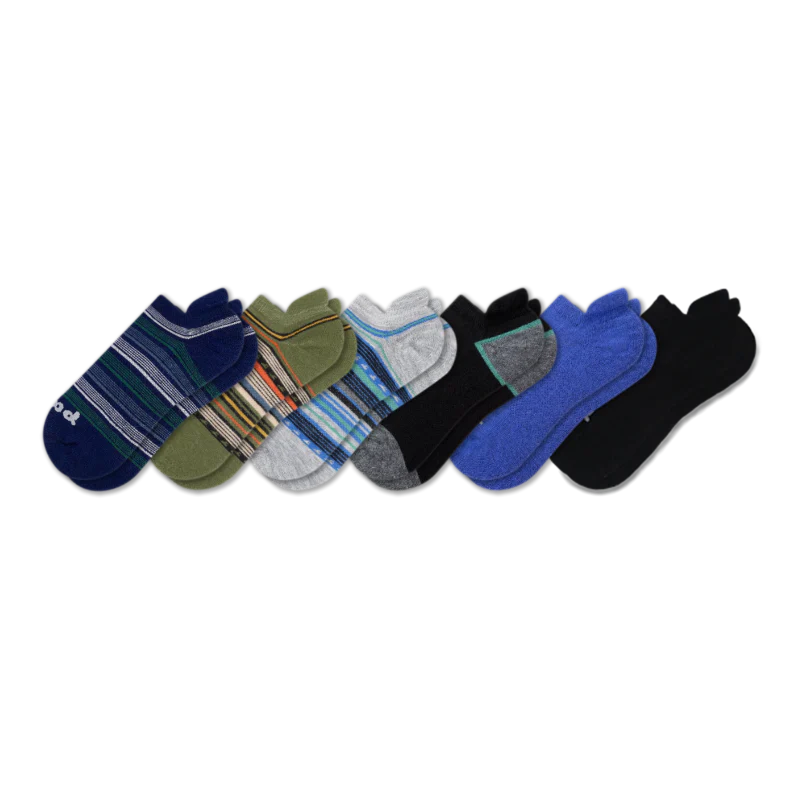 6 Pack - Men's Low Cut Pacas Socks - Image 115
