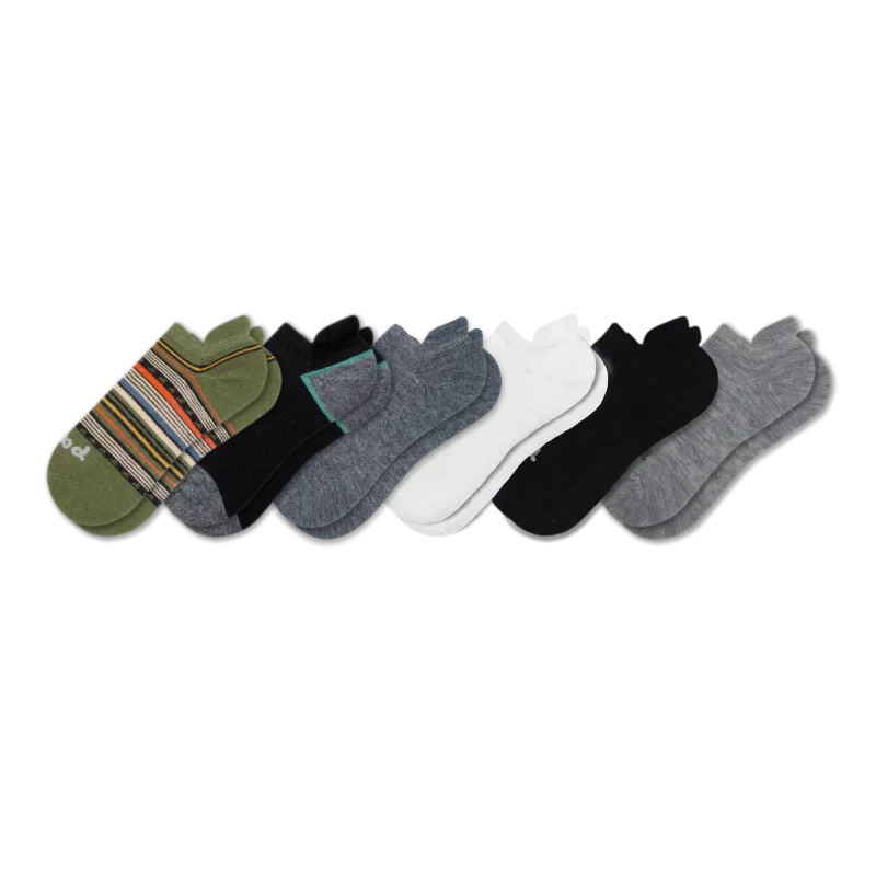 6 Pack - Men's Low Cut Pacas Socks - Image 117