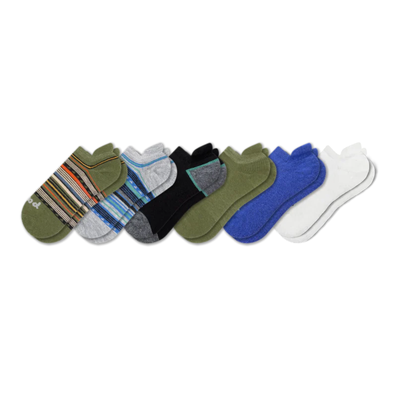 6 Pack - Men's Low Cut Pacas Socks - Image 119