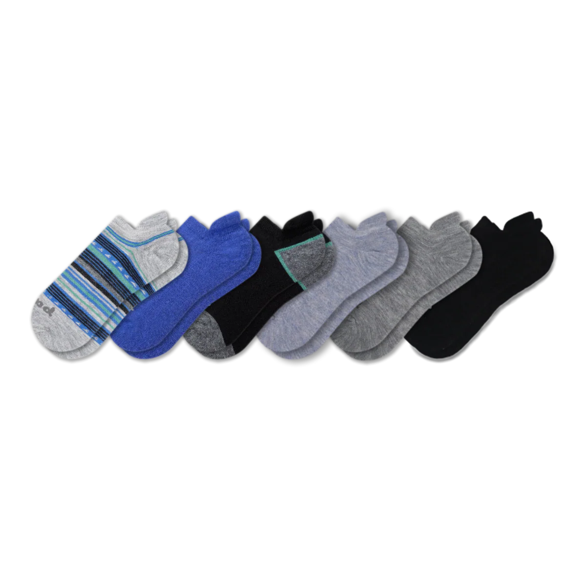 6 Pack - Men's Low Cut Pacas Socks - Image 121