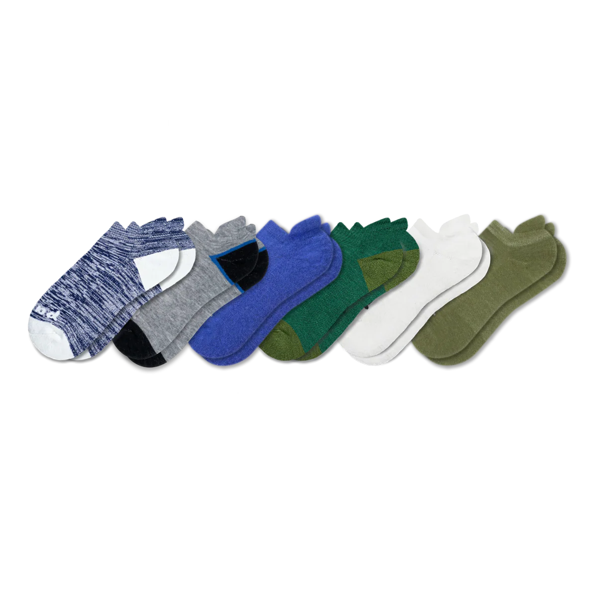 6 Pack - Men's Low Cut Pacas Socks - Image 122