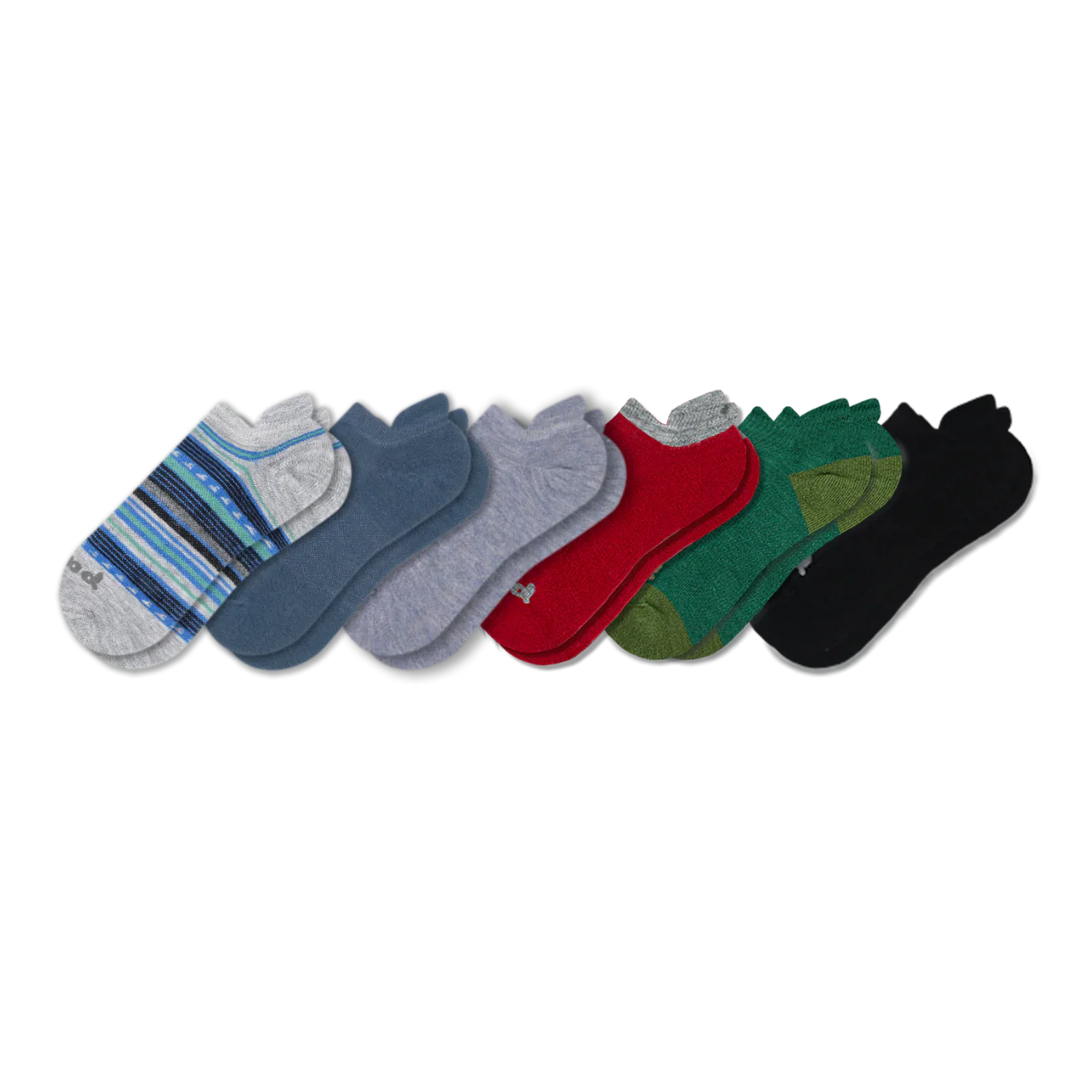 6 Pack - Men's Low Cut Pacas Socks - Image 124
