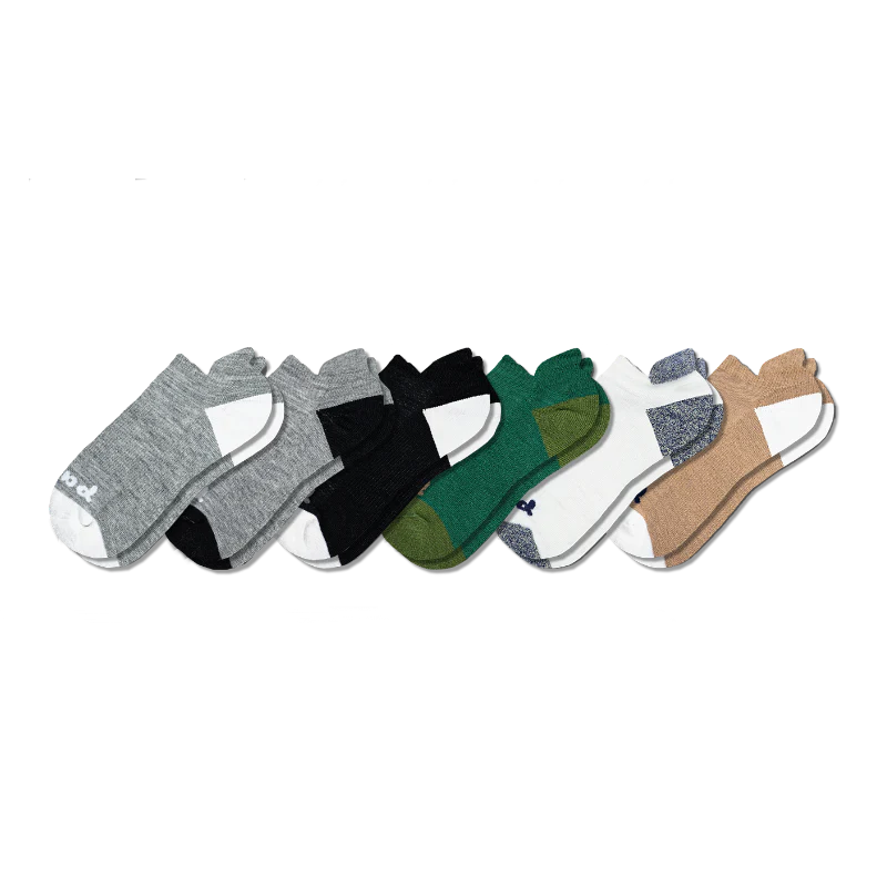 6 Pack - Men's Low Cut Pacas Socks - Image 16