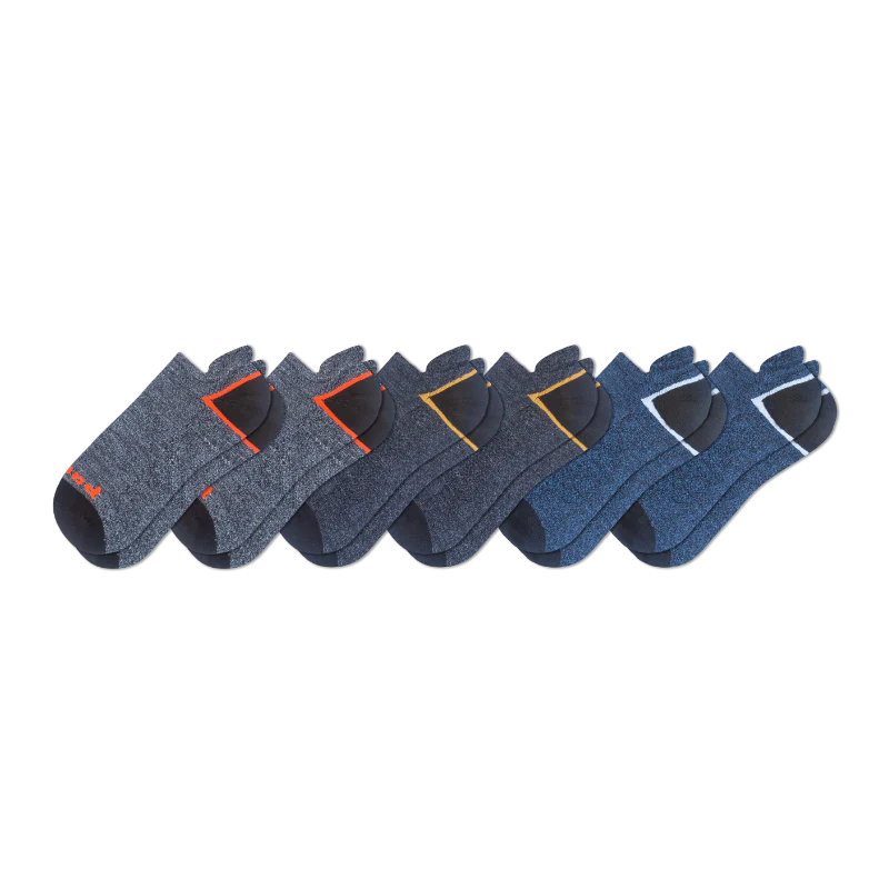 6 Pack - Men's Low Cut Pacas Socks - Image 23