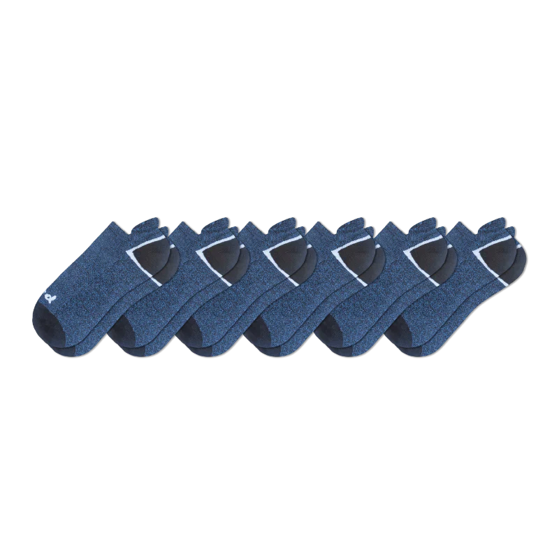 6 Pack - Men's Low Cut Pacas Socks - Image 28