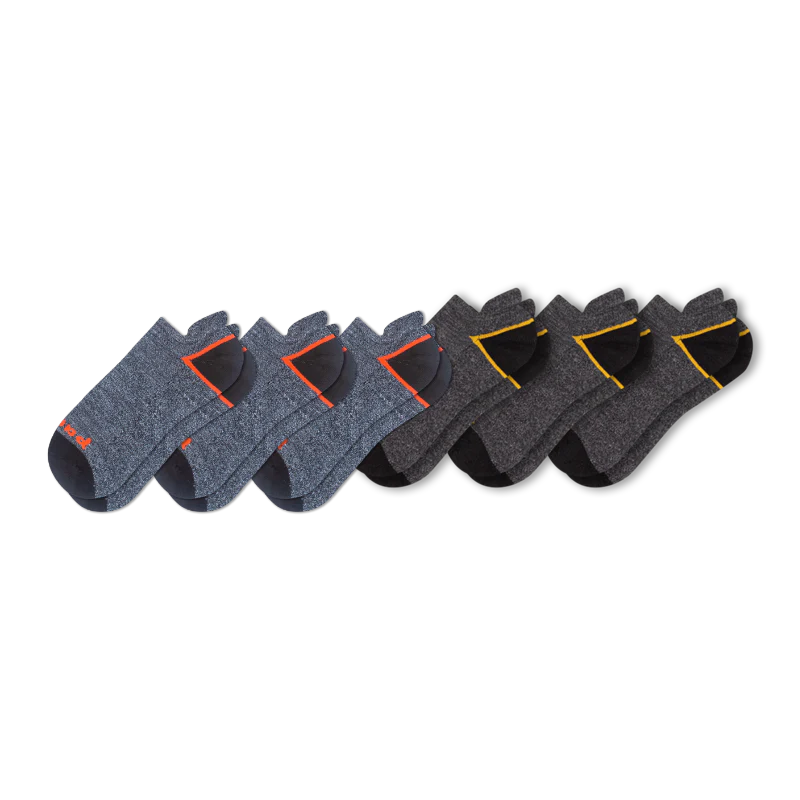 6 Pack - Men's Low Cut Pacas Socks - Image 32