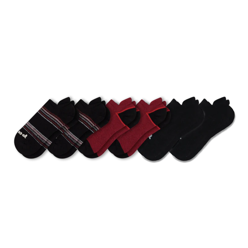 6 Pack - Men's Low Cut Pacas Socks - Image 35
