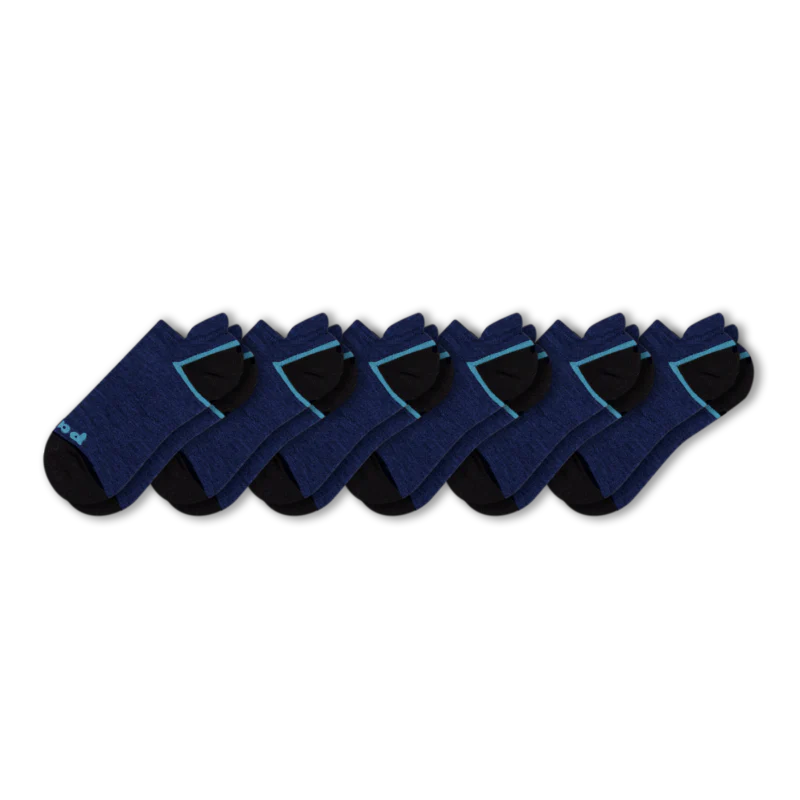 6 Pack - Men's Low Cut Pacas Socks - Image 36