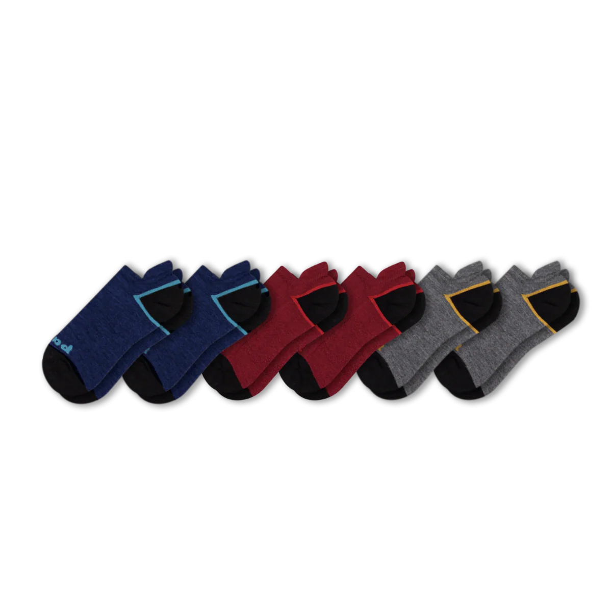 6 Pack - Men's Low Cut Pacas Socks - Image 42