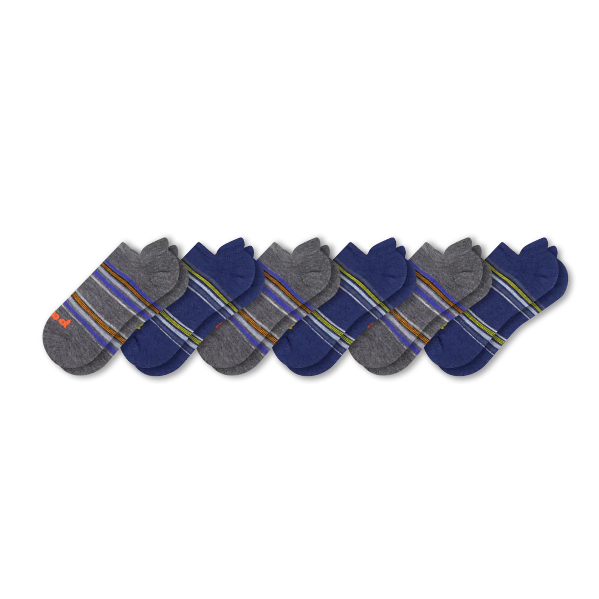 6 Pack - Men's Low Cut Pacas Socks - Image 43