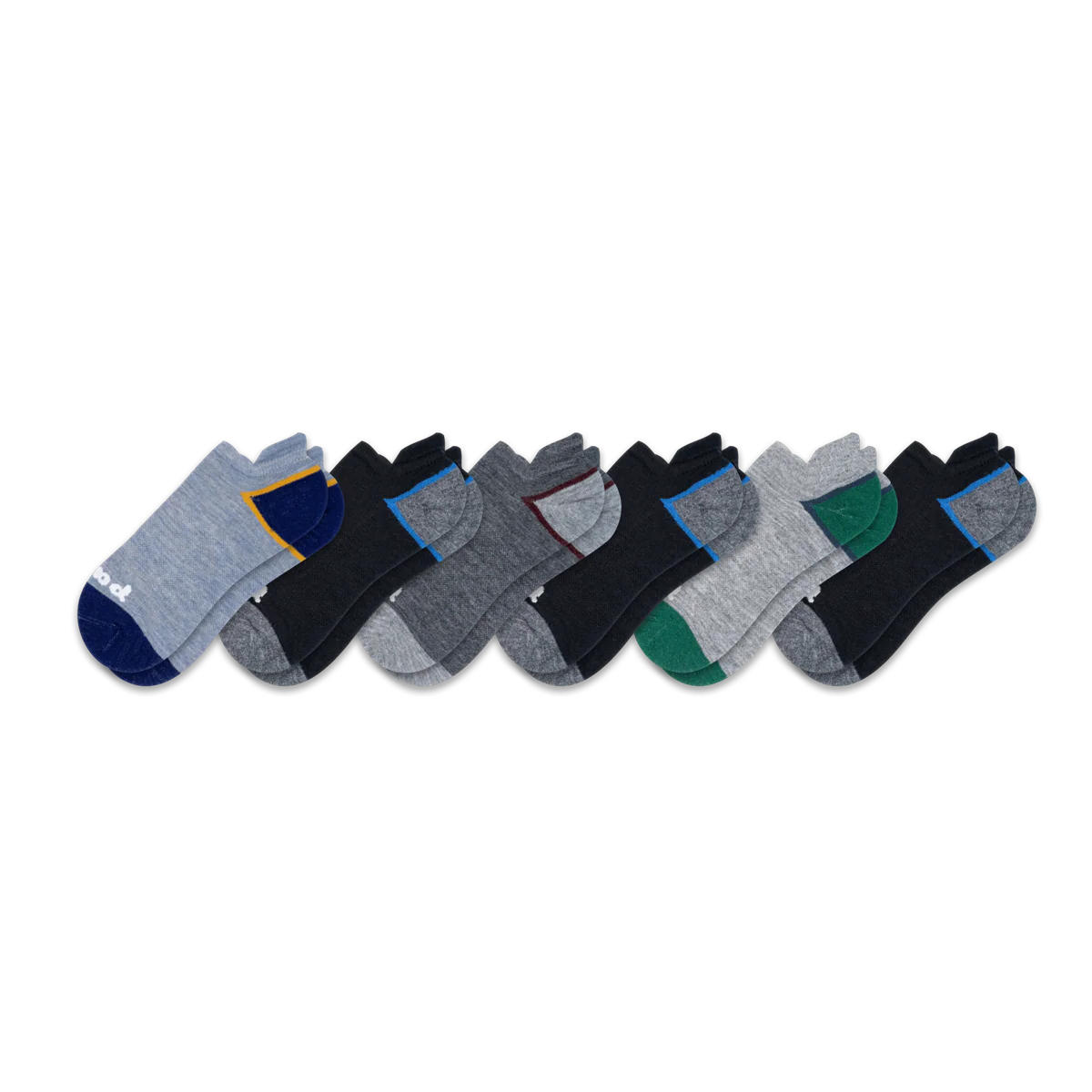 6 Pack - Men's Low Cut Pacas Socks - Image 49