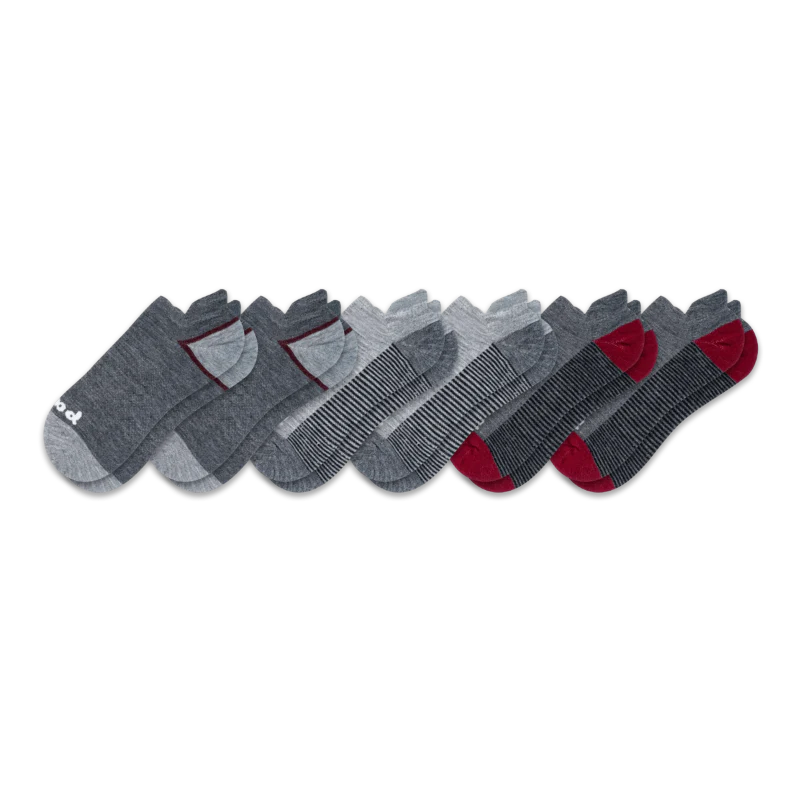 6 Pack - Men's Low Cut Pacas Socks - Image 53