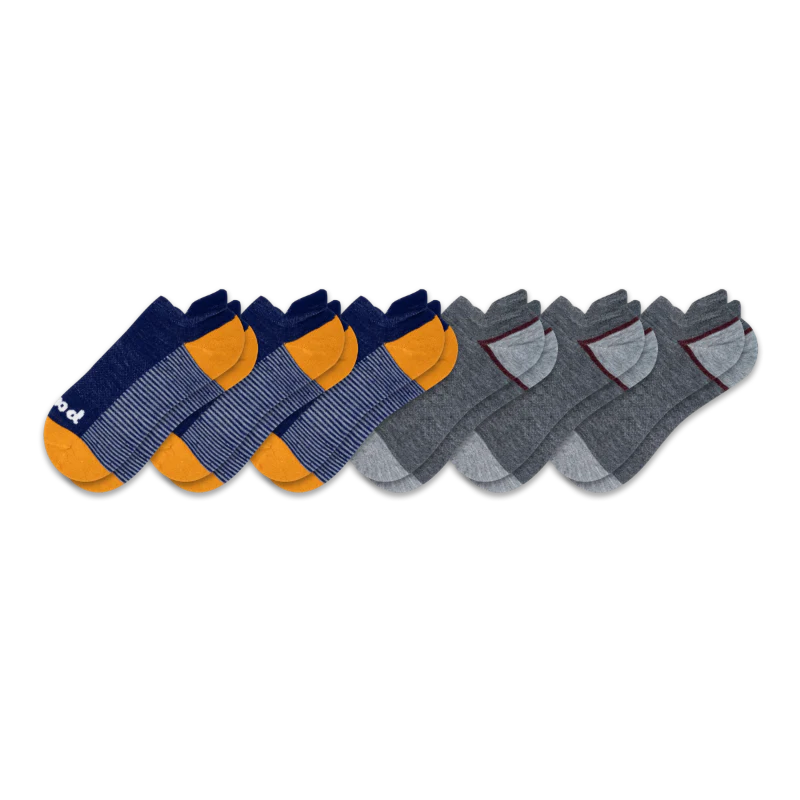 6 Pack - Men's Low Cut Pacas Socks - Image 65