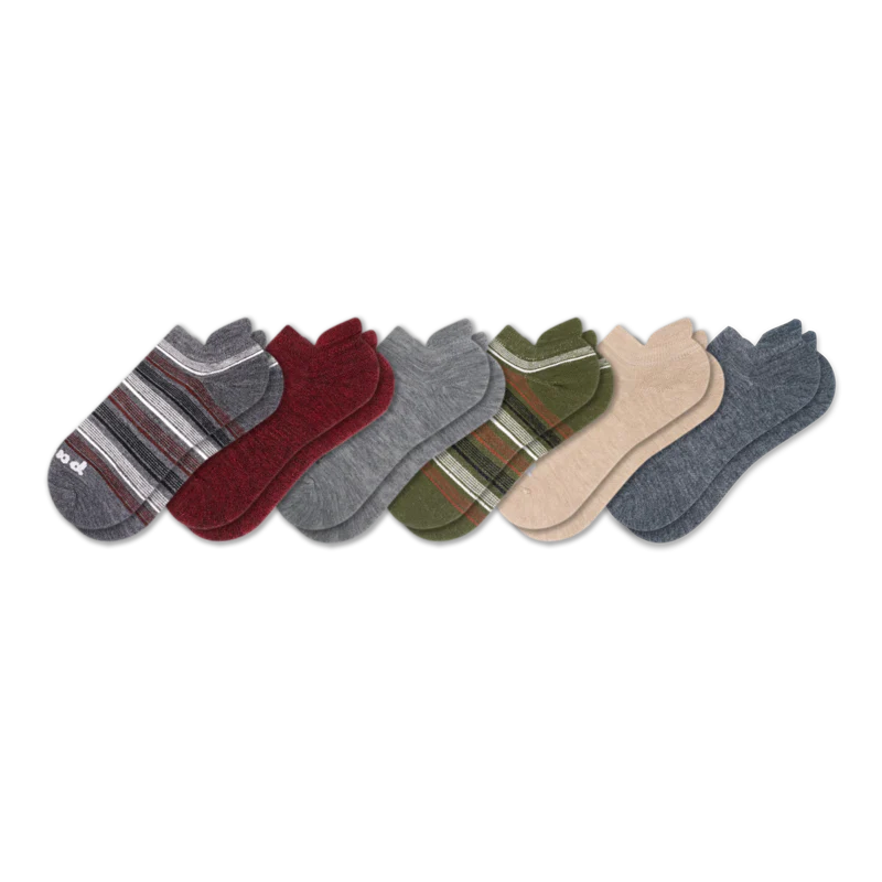 6 Pack - Men's Low Cut Pacas Socks - Image 82