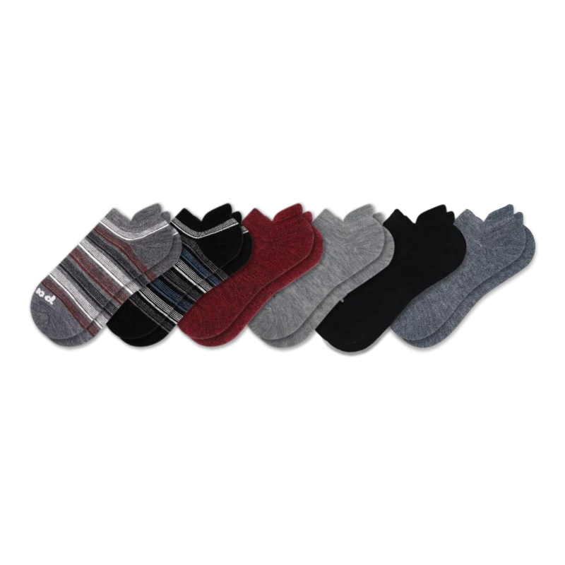 6 Pack - Men's Low Cut Pacas Socks - Image 87