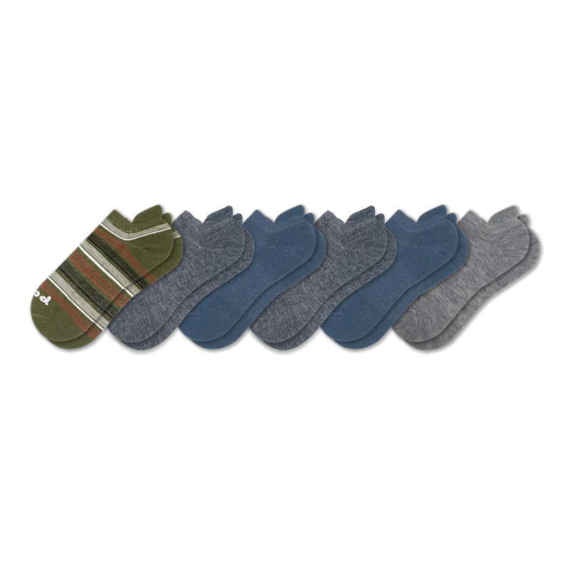 6 Pack - Men's Low Cut Pacas Socks - Image 91