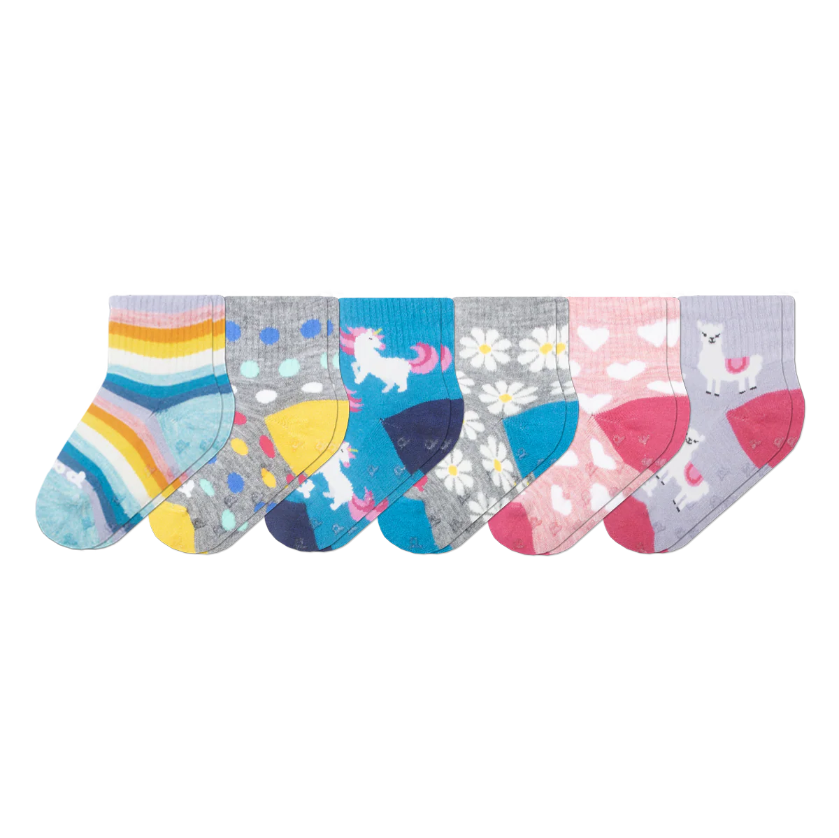 6 Pack - Toddler Pacas Gripper Socks - Image 11