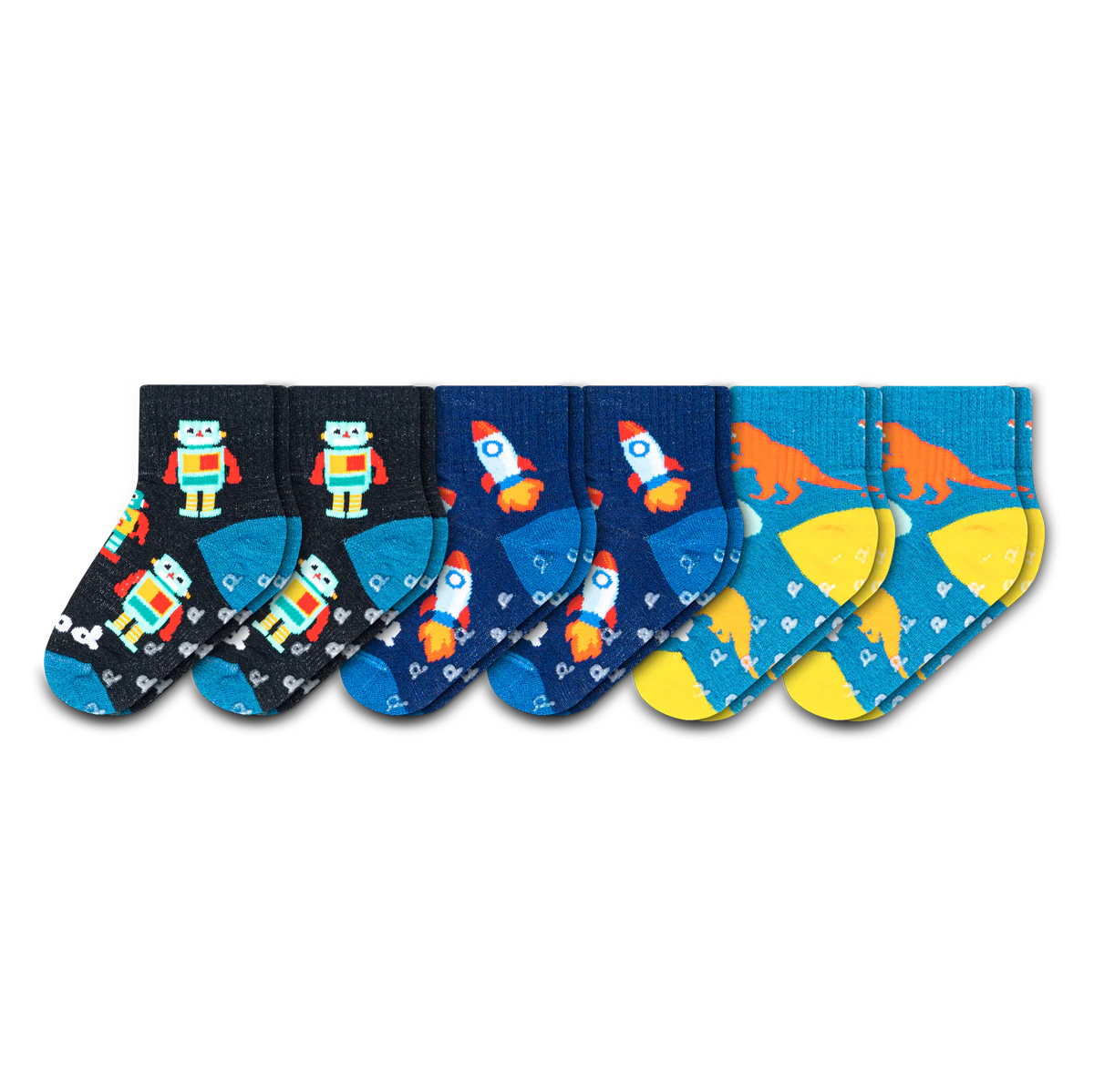 6 Pack - Toddler Pacas Gripper Socks - Image 14