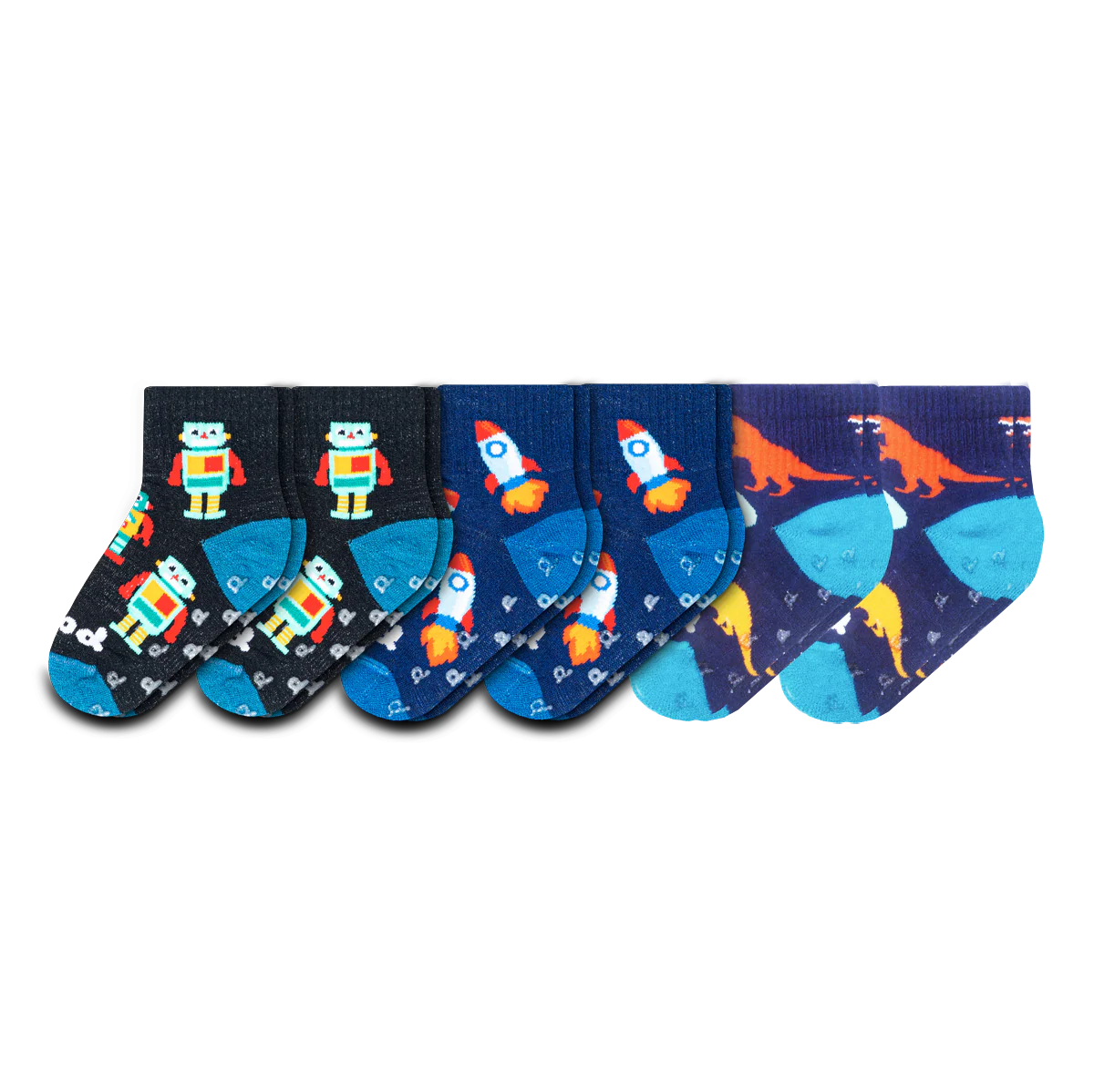 6 Pack - Toddler Pacas Gripper Socks - Image 16