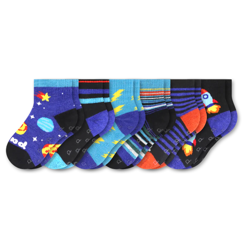 6 Pack - Toddler Pacas Gripper Socks - Image 23