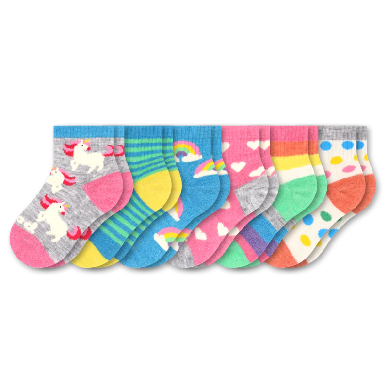 6 Pack - Toddler Pacas Gripper Socks - Image 25