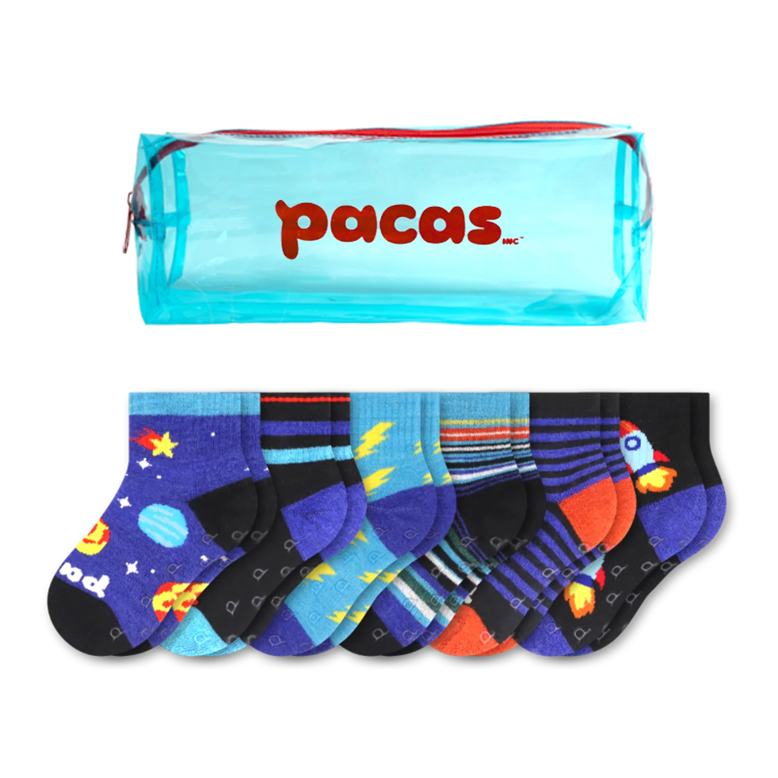 6 Pack - Toddler Pacas Gripper Socks - Image 27