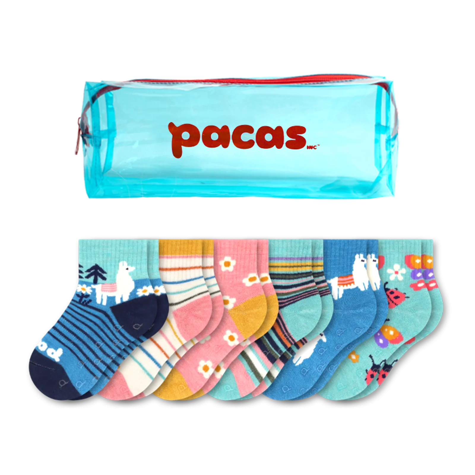 6 Pack - Toddler Pacas Gripper Socks - Image 28