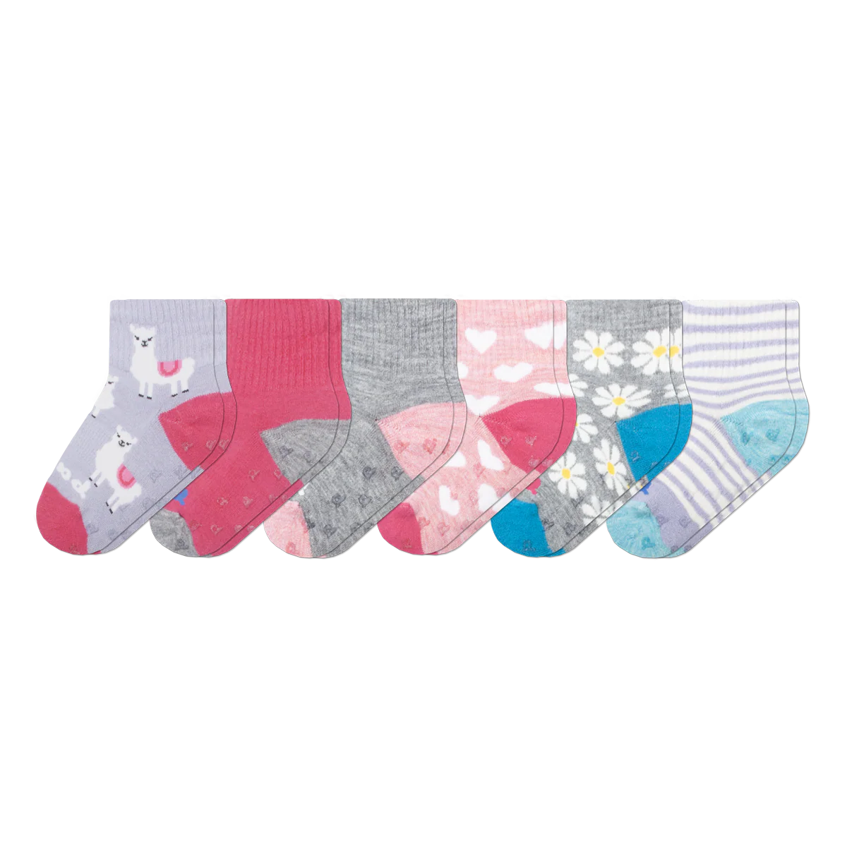 6 Pack - Toddler Pacas Gripper Socks - Image 7