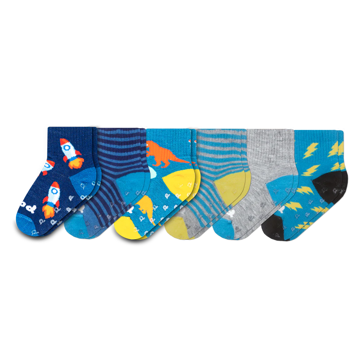 6 Pack - Toddler Pacas Gripper Socks - Image 9
