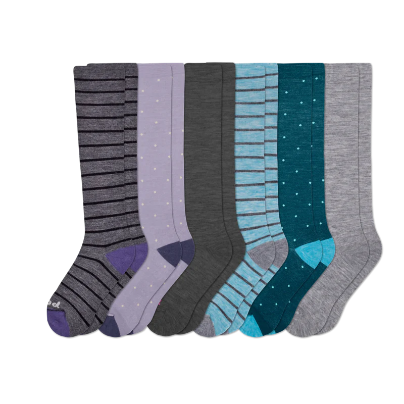 6 Pack - Women's Compression Socks - Image 102