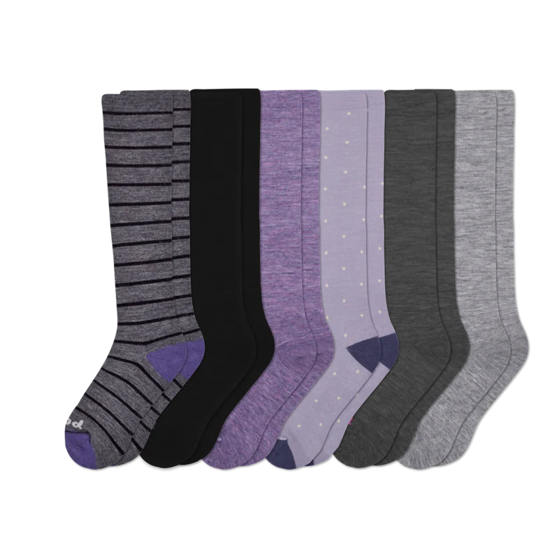 6 Pack - Women's Compression Socks - Image 103