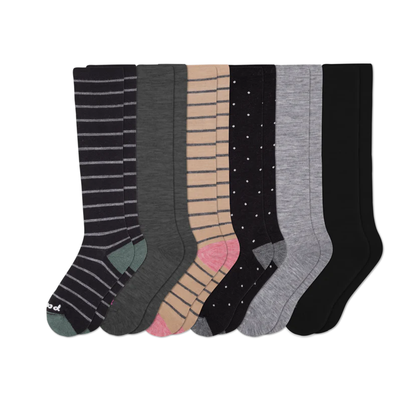 6 Pack - Women's Compression Socks - Image 104