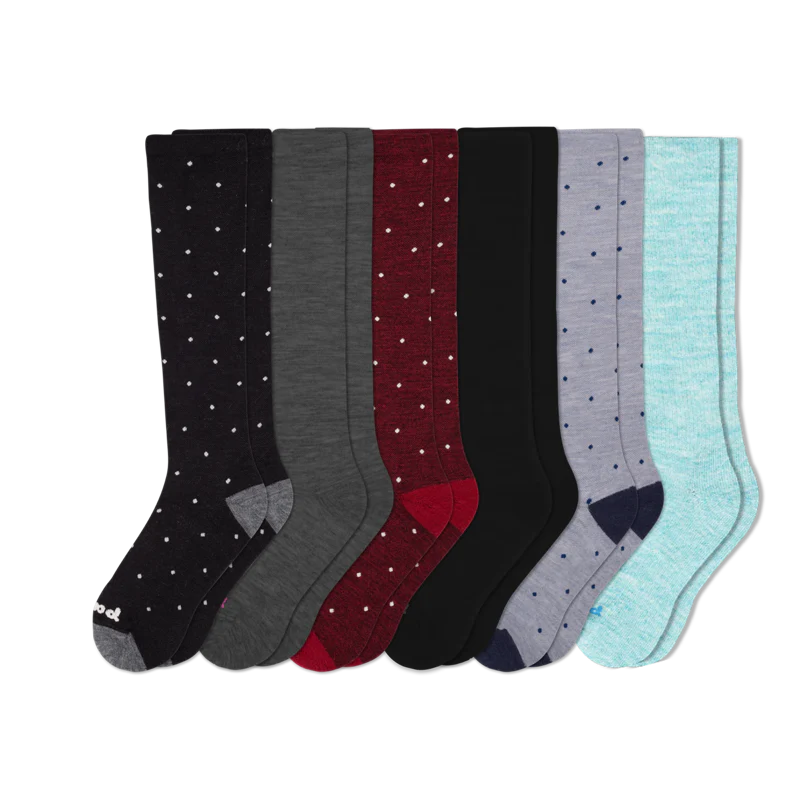 6 Pack - Women's Compression Socks - Image 105