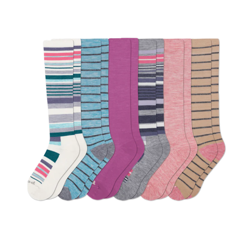 6 Pack - Women's Compression Socks - Image 107