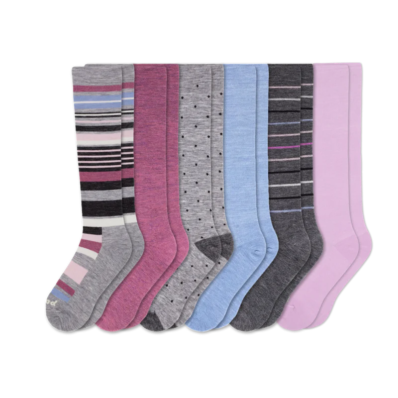 6 Pack - Women's Compression Socks - Image 119