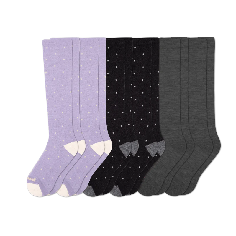 6 Pack - Women's Compression Socks - Image 123