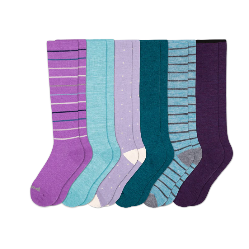 6 Pack - Women's Compression Socks - Image 126