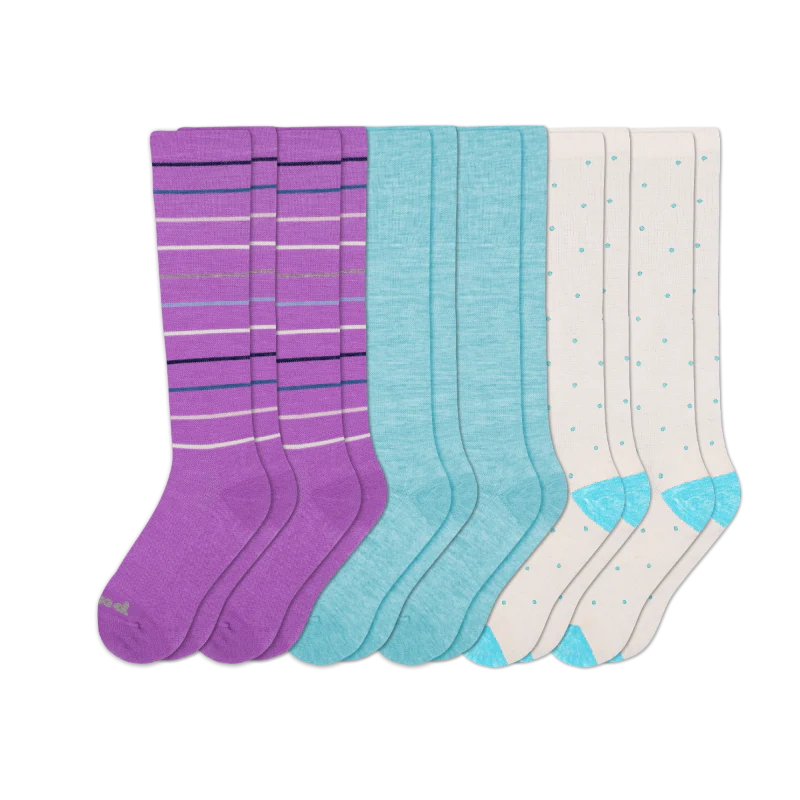 6 Pack - Women's Compression Socks - Image 131
